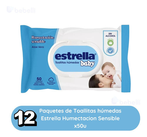 Estrella Baby Sensitive Moisturizing Wet Wipes X 600 Units 1