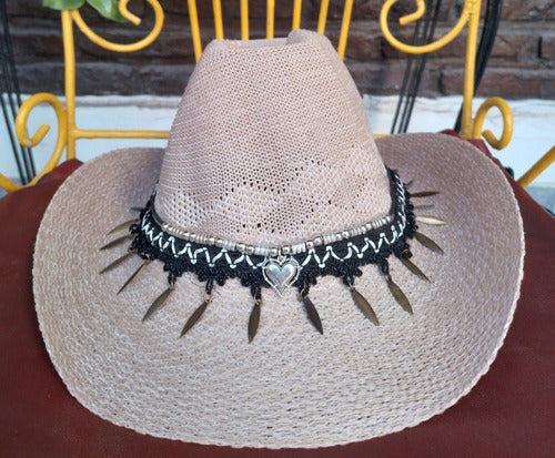 MAIE GUTIERREZ Cowboy Texano Hippie Chic Boho Hat for Women 7