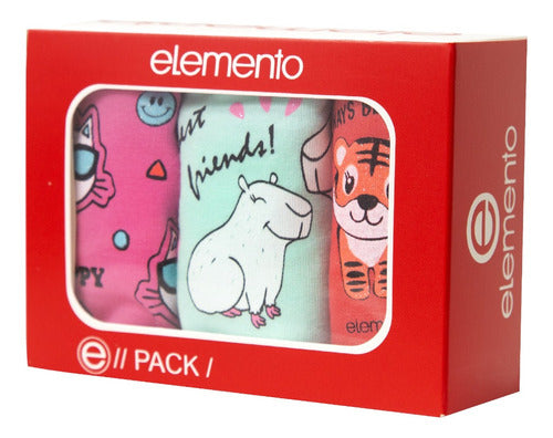 Elemento Pack X3 Bombacha Nena Niña Vedettina 3