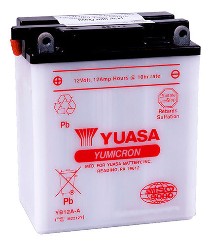 Yuasa YB12A-A Motorcycle Battery for Kawasaki ZX550-A GPz 84/86 0