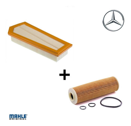 Filtro Aire + Filtro De Aceite Mahle M Benz C200 W204 1