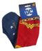 Combo X2 Wonder Woman 3/4 Socks + Metal Keychain Gift Set 3