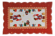 Buenos Aires Bazar Christmas Table Individual Set of 3 Rectangular Washable Placemats 0