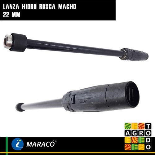 Maraco Lanza Hidrolavadora Rosca Macho 22mm 1