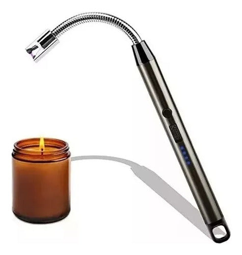 Encendedor Usb Cocina Electrico Recargable Puntero Flexible 0