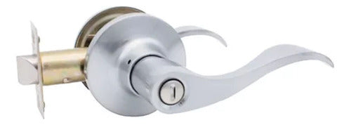 Yale Aston Lock with Bolt and Key in Satin Chrome 9019 1