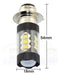 Xenon Blanco 6000K P15D H6M ATV Motocicleta 16SMD LED 2pcs 3