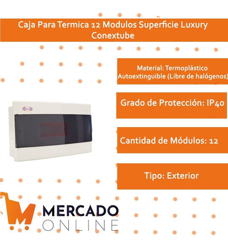 Caja Para Termica 12 Modulos Superficie Luxury Conextube 6