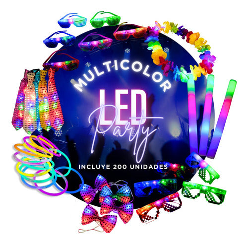 Multicolor Premium LED Light Up Combo for 100 People 0