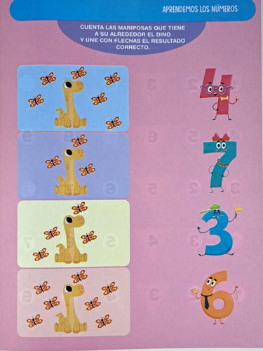 Brainy Kids Aprendemos Los Numeros - Libro Infantil De Aprestamiento 4