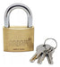 Solid Brass Double Lock Padlock 30mm by Ardam 0