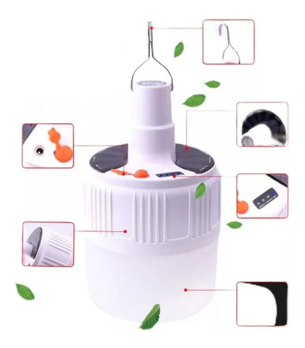 Rechargeable LED Hanging Lamp Bulb Light 0