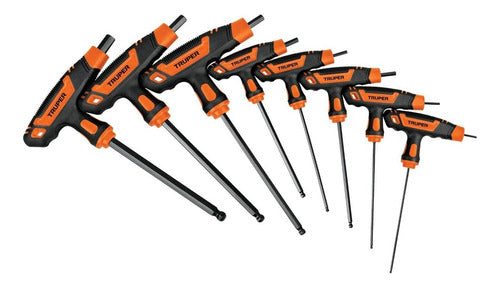 Truper Extra Long Allen Key Set 8 Pieces 100933 1