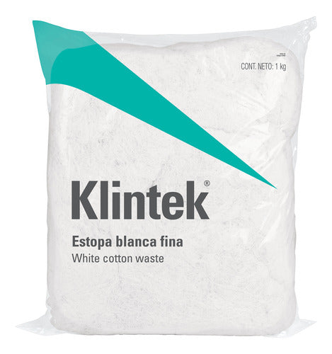 Estopa De Limpieza Blanca Fina Paquete 4 Kg Klintek Esto-1b 1