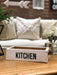 VOXDECO Cajones/Cajas De Madera Con Manijas De Cuero Kitchen-Cuisine 3