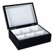 Trendy Corner Tea Organizer Box with 6 Compartments - Black 0