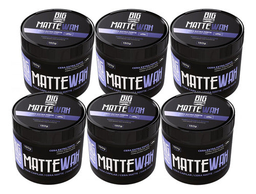 Cera Modeladora Matte Wax Big Barber 150g Pasta Kit 6 Unidad 0