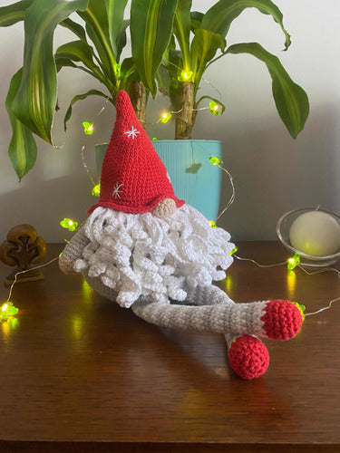 Pequemau Gnomo Navideño Tejido A Crochet Amigurumi 2