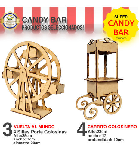 Maderera Artesanal Candy Bar Fibrofacil Combo Selection 6 Products Set Economi 3