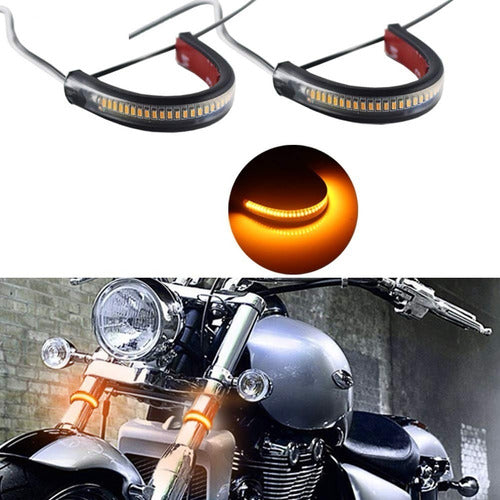 Giros Guiños Led Barral Moto Custom Cafe Racer Bobber Pem 2