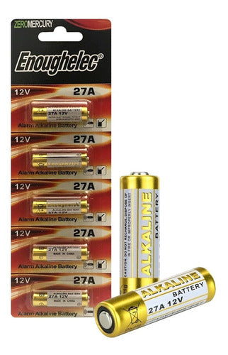 Pack  X100 Pila Enoughelec 27a 12v Accesorios 0