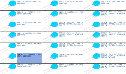 S14k385 Varistor 14mm 385vac (14n621k) 1