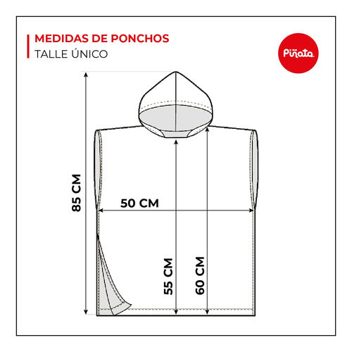 Poncho Microfibra Piñata Batman 5