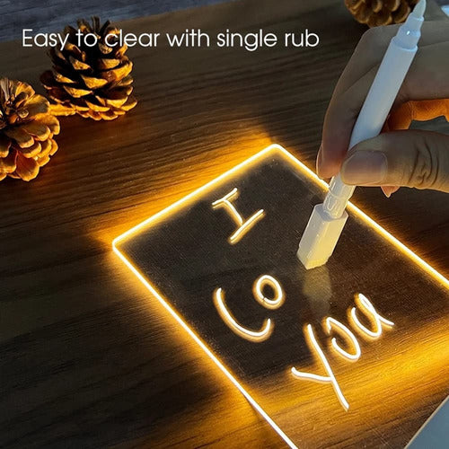 3D Creative Night Note Board Lamp 2