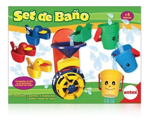 Antex Set De Baño Juego Patito Agua Baldes Bebe Infantil Ct 0