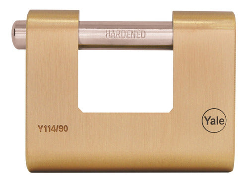 Candado De Bronce Gancho Horizontal 90mm Yale 0