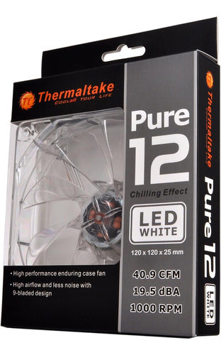 Thermaltake White LED Cooling Fan 3