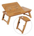 Portable Laptop Desk Table - Adjustable Bamboo Lap Tray 4