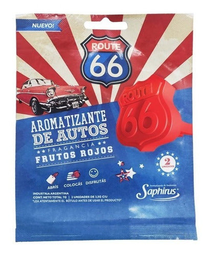 Aromatizante Saphirus Route 66 Frutos Rojos 0