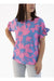Poplin Printed Blouse with Ruffles 20-37-1 2