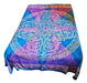 Indian Two-Plaza Bedspread Blanket, Elephants, Mandala 9