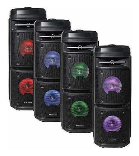 Sound Town Altavoz Pa Portátil Dual De 6.5 Con Batería Reca 3