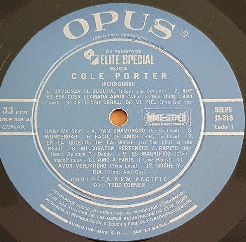 Cole Porter Jerome Kern Vinilo Lp 3