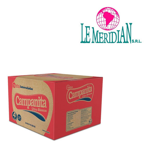 Campanita White Interfolded Paper Towel X 2500 Units 1