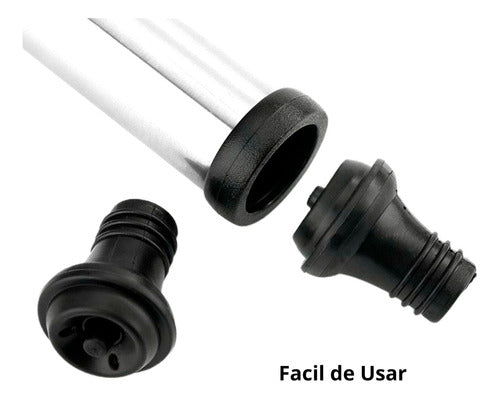 Vonne Vacuum Pump Kit for Wine + 2 Stainless Steel Bottle Stoppers 1