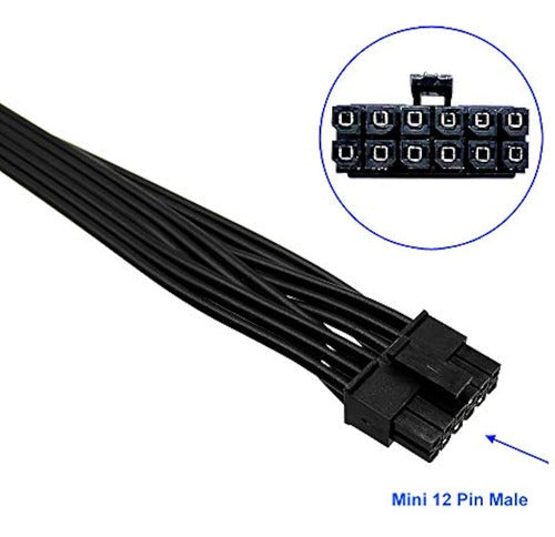 Comeap Reemplazo Para Dual Pcie De 8 Pines Macho A Mini 12 P 1