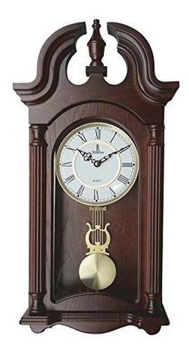 Verona Elegante Reloj De Pared Con Pendulo De Madera Con Fr 0