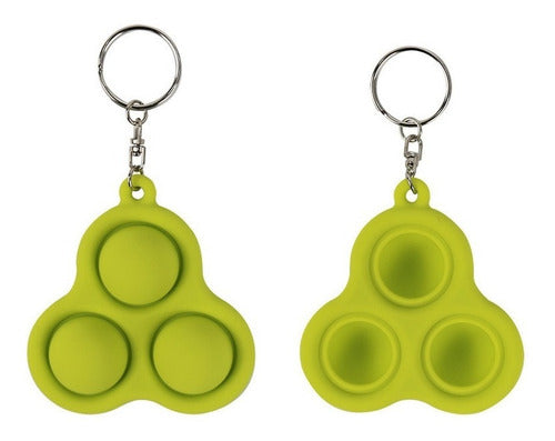 Pop It Fidget Toy Keychain Set of 3 Bubble Sensory Antistress 29