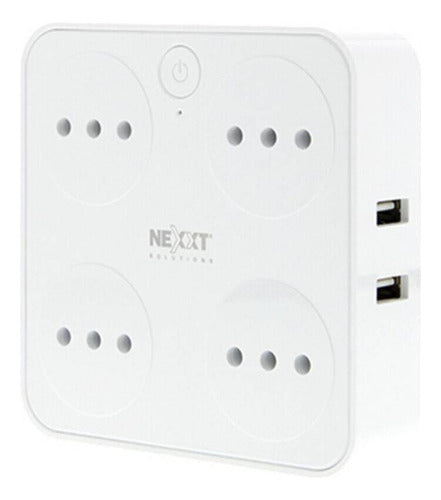 Nexxt - 4 Tomas Y 4 Usb Smart Cl Nhp-t720 0