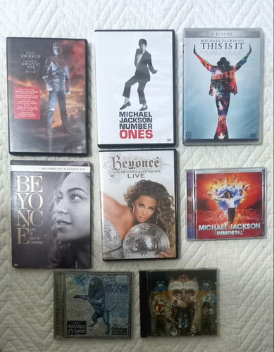 Dvds + Cds Michael Jackson E  Beyonce 0