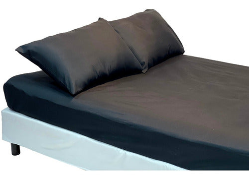 Adjustable Bed Sheet for 2 1/2 Plazas Bed 190x240 cm - Smooth Color 6