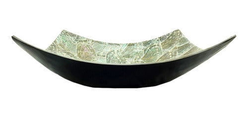 Square Abalone Mother-of-Pearl Plate 27x27cm Modern Décor 1