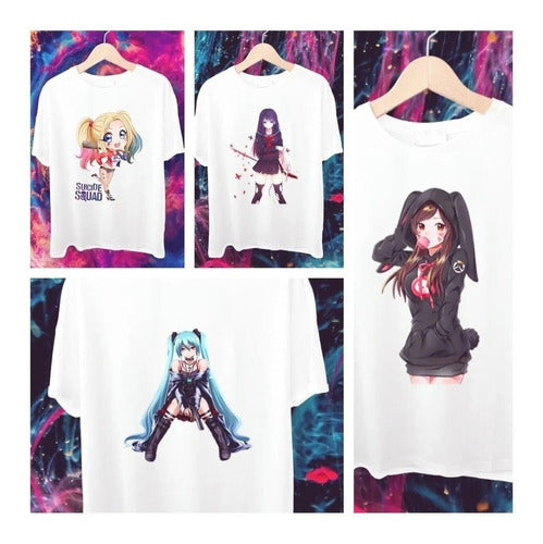 Plantillas Sublimacion Camisetas Remeras De Anime 5