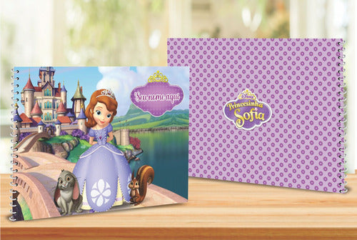 Caderno De Desenho Princesa Sofia Personalizado 100fls 1