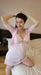 Maternity Nursing Nightgown for Pregnant Women with Lace Detail 5