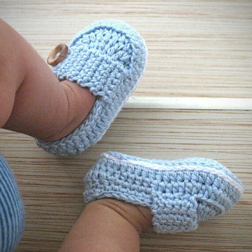 Zapatitos De.bebe En Crochet 0